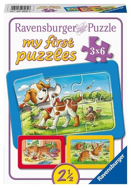 Ravensburger Pussel My First Puzzel Animal Friends 3x6 Bitar