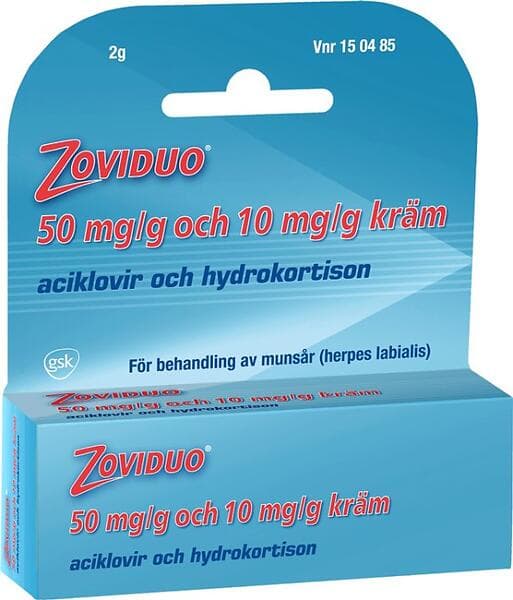 Zoviduo 50 mg/g + 10 mg/g Kräm 2g