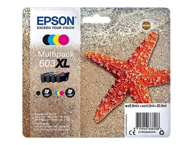 Epson 603XL (Svart/Cyan/Magenta/Gul)