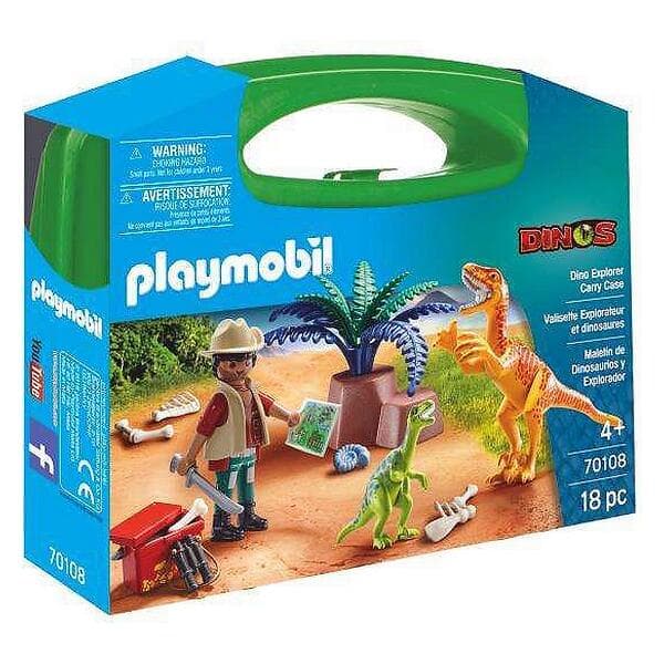 Playmobil Dinos 70108 Dino Explorer Carry Case L