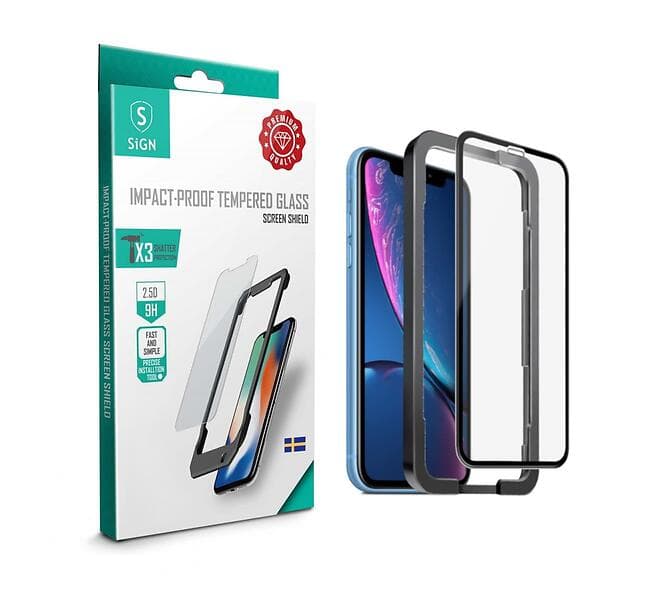 SiGN Full Body Tempered Glass for iPhone XR/11