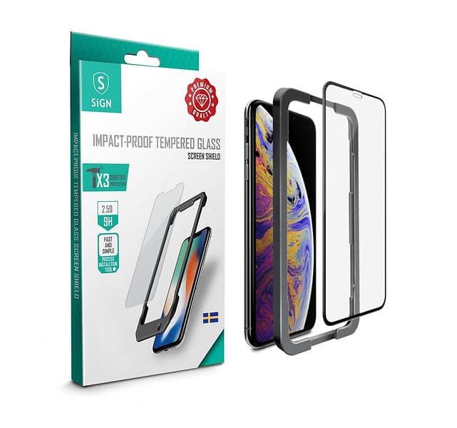 SiGN Full Body Tempered Glass for iPhone X/XS/11 Pro