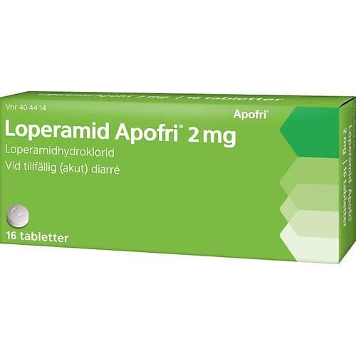 Apofri Loperamid 2mg 16 Tabletter