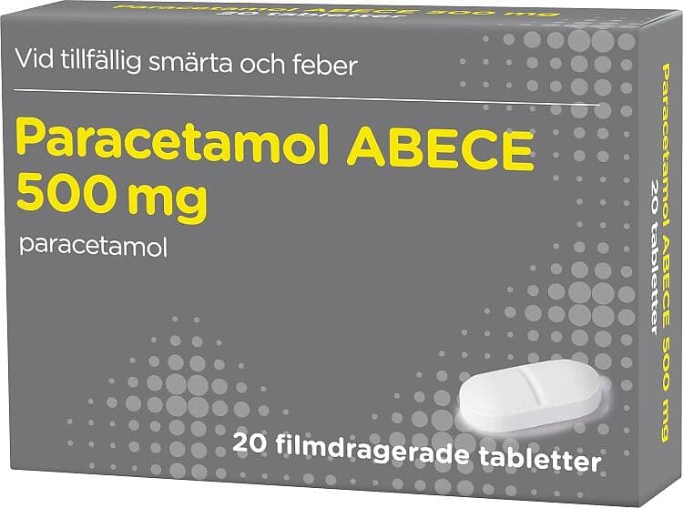 ABECE Paracetamol 500mg 20 Tabletter