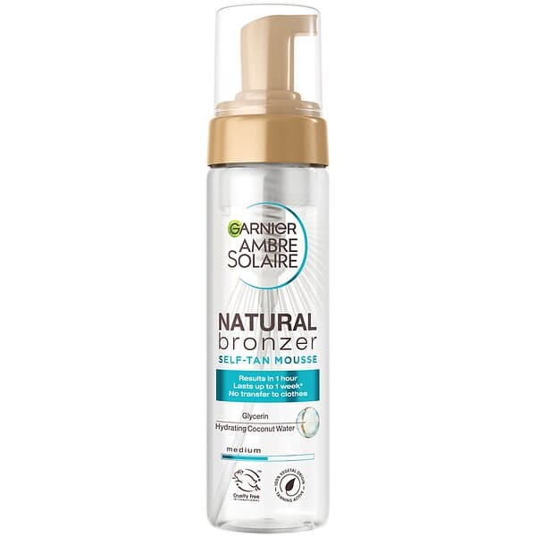 Garnier Ambre Solaire Natural Bronzer Self Tan Mousse 200ml