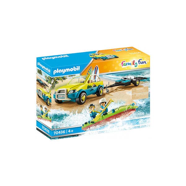 Playmobil Family Fun 70436 Strandfordon Med Kanotvagn