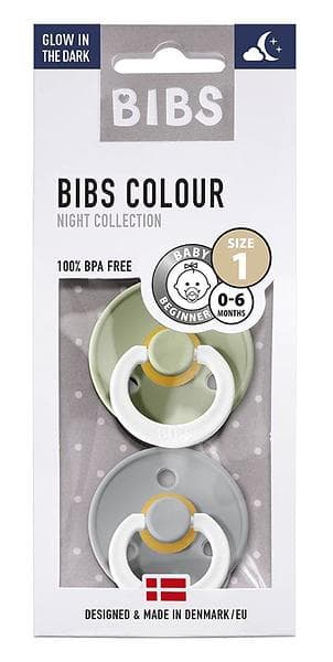 Bibs Colour Night Napp 2-pack (0-6 månader)