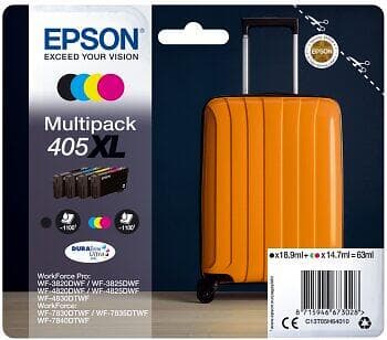 Epson 405XL (Svart/Cyan/Magenta/Gul)