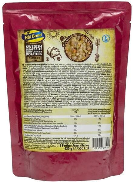 Blå Band Outdoor Meal Swedish Meatballs With Creamy Potatoes 430g