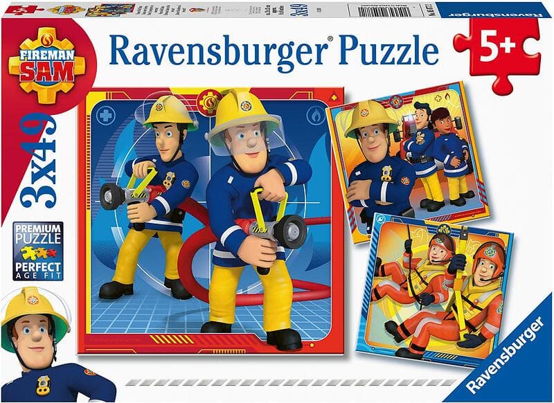 Ravensburger Pussel Fireman Sam To The Rescue! 3x49 Bitar