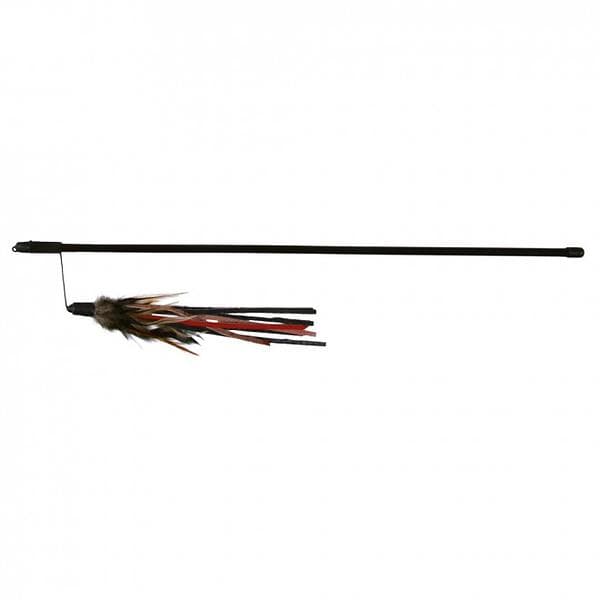 Trixie Playing Rod With Leather Straps And Feathers (50cm)