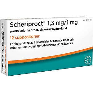 Scheriproct Suppositorium 1,3mg/1mg 12st