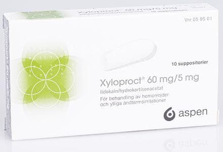 Xyloproct Suppositorium 60mg/5mg 10st