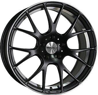 Monaco Mirabeau Matt Black Polished 8x18 5/112 ET45 CB73.1