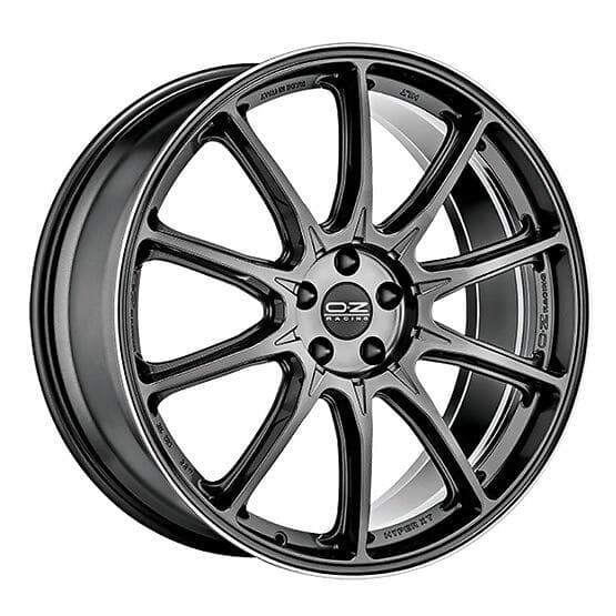 OZ Hyper xT HLT Star Graphite Diamond Lip 9.5x22 5/112 ET24 CB66.5