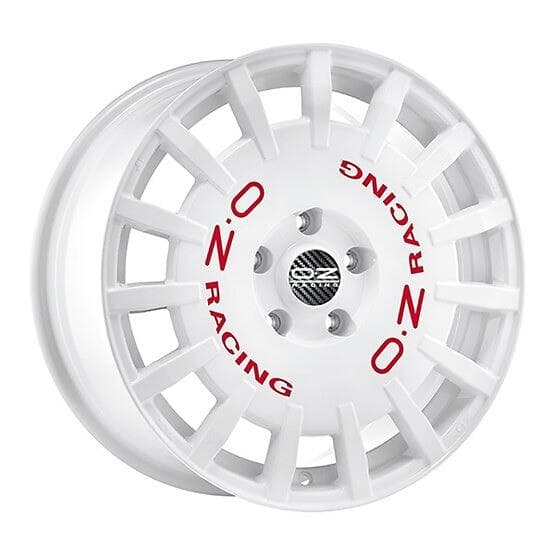 OZ Rally Race White + Red Lettering 8x17 5/98 ET35 CB58.1