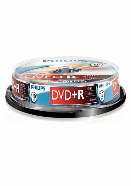 Philips DVD+R 4,7GB 16x 10-pack Spindel