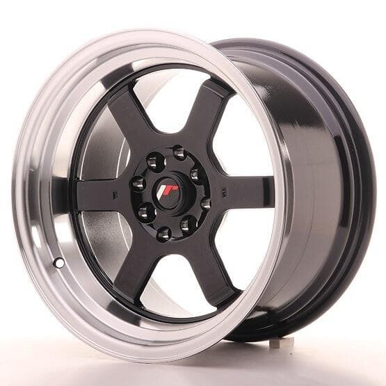 Japan Racing JR12 Gloss Black 9x16 4/100/114.3 ET10 CB73.1