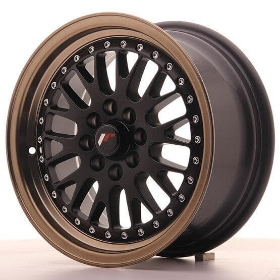 Japan Racing JR10 Matt Black Bronze Lip 7x15 4/100/108 ET30 CB74.1