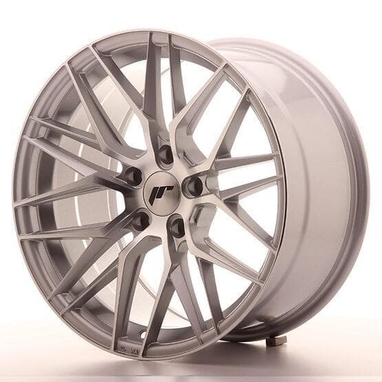 Japan Racing JR28 Machined Face Silver 9.5x18 5/112 ET40 CB66.6