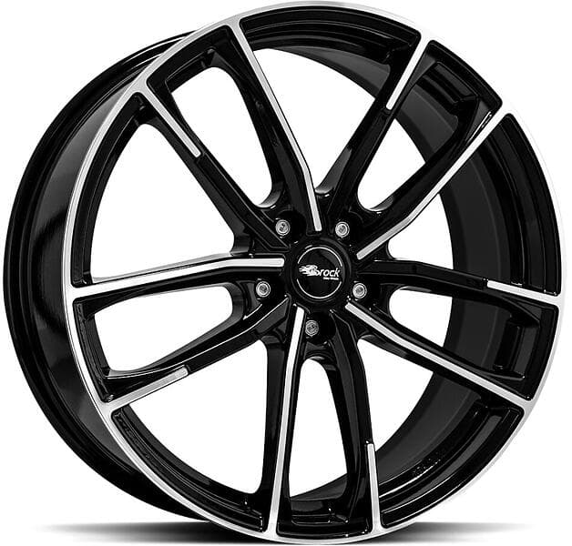 Brock Wheels B38 Black Full Polish 8x18 5/105 ET38 CB56.6