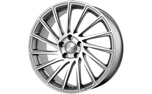 Brock Wheels B39 Ferric Grey Polish 7x17 4/98 ET35 CB58.1