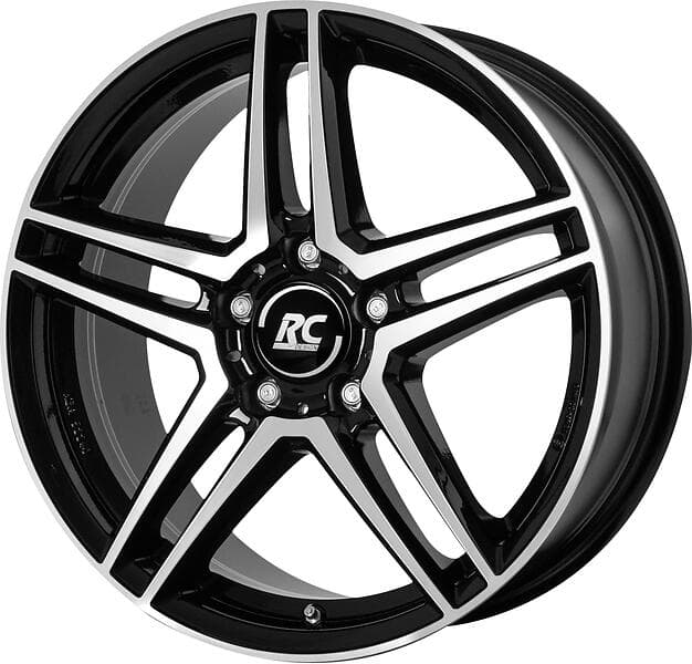 Brock Wheels RCD17 Black Full Polish 8.5x19 5/112 ET54 CB66.6