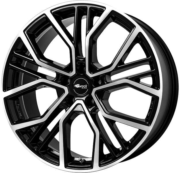 Brock Wheels RC34 Black Full Polish 8.5x20 5/114.3 ET35 CB64.2