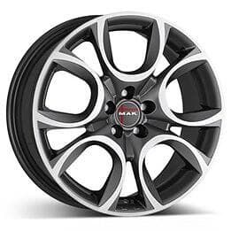 MAK Wheels Torino Anthracite Polished 7x16 5/110 ET41 CB65.1