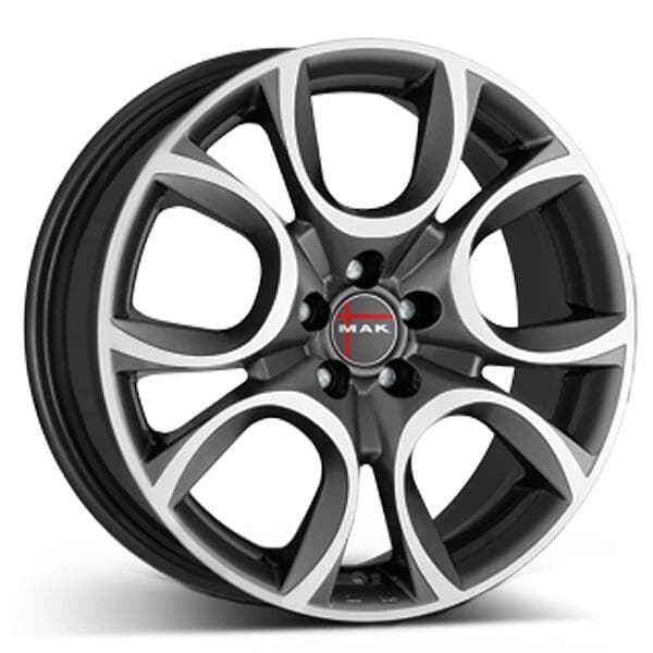 MAK Wheels Torino Anthracite Polished 6x15 4/98 ET35 CB58.1