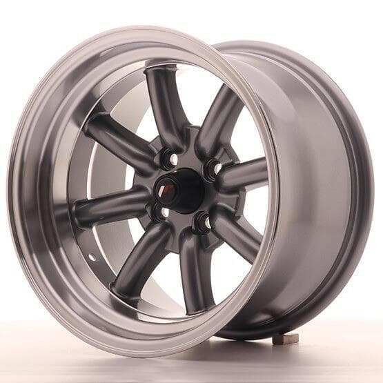 Japan Racing JR19 Gun metal 9x15 4/100 ET-13 CB73.1