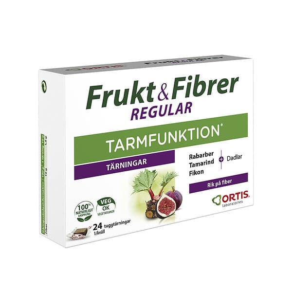 Ortis Frukt & Fibrer 24 st tärningar