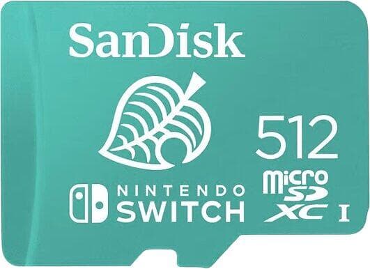 SanDisk Nintendo Switch microSDXC Class 10 UHS-I U3 100/90MB/s 512GB