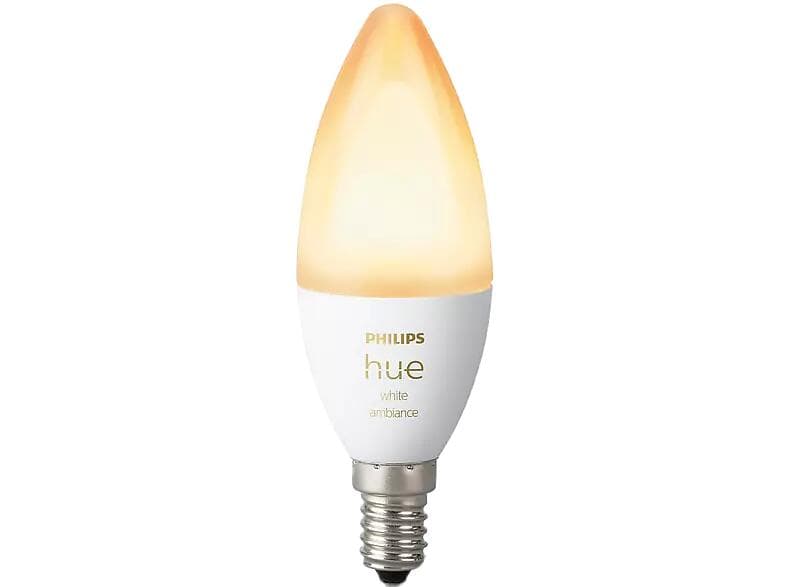 Philips Hue White Ambiance LED E14 B39 2200K-6500K 470lm 4W (Dimbar)