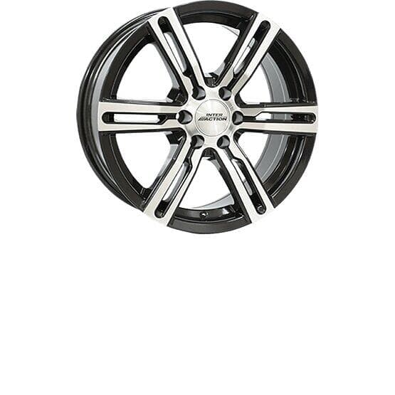 Inter Action Kargin 6-spoke Black/Polished 7.5x17 6/139.7 ET25 CB110.1