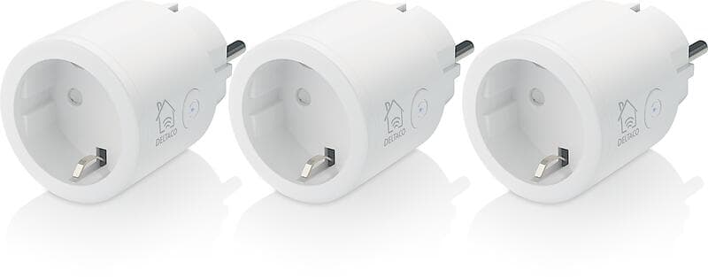 Deltaco Smart Plug WiFi 3-pack