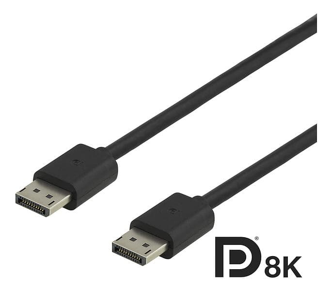 Deltaco 32,4Gbps DP8K DisplayPort - DisplayPort 1,5m