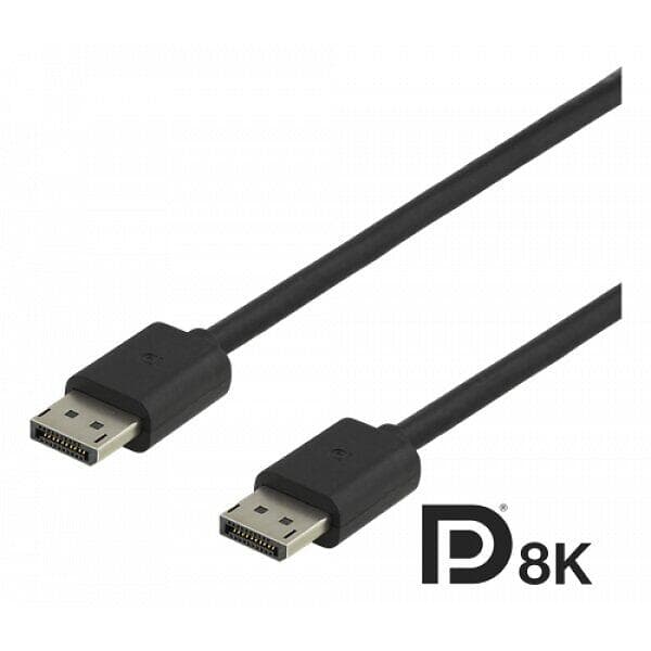 Deltaco 32,4Gbps DP8K DisplayPort - DisplayPort 1m