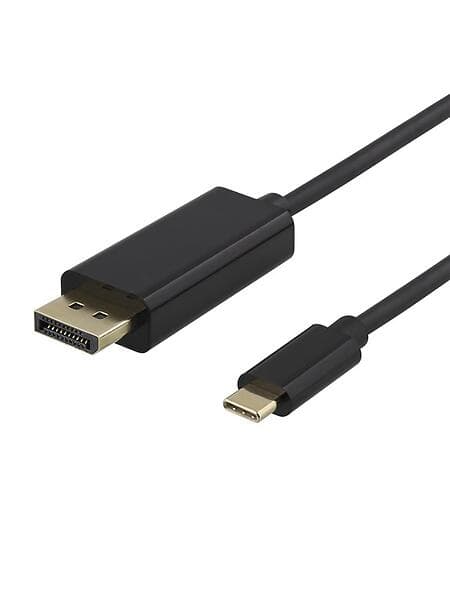 Deltaco 21,6Gbps USB C - DisplayPort 1m