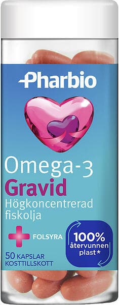 Pharbio Omega-3 Gravid 50 Kapslar