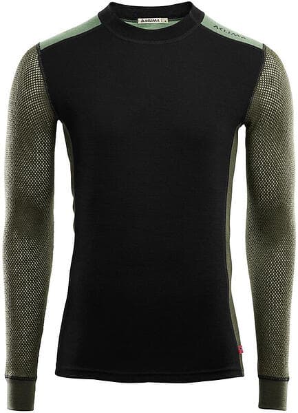 Aclima Wool Net Hybrid Crew Neck LS Shirt (Herr)