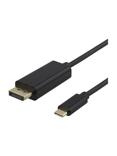 Deltaco 21,6Gbps USB C - DisplayPort 0,5m