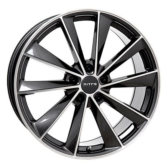 Nitro Wheels Aero FF Gloss Gunmetal Polished 8.5x18 5/114.3 ET40 CB64.1