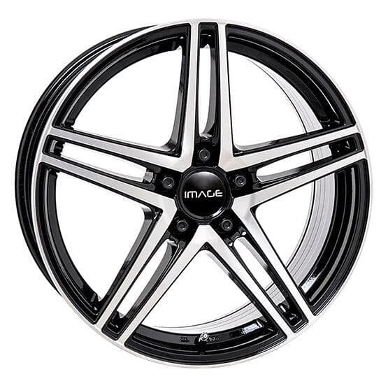 Image Star FF Gloss Black Polished 8.5x18 5/112 ET56 CB66.5