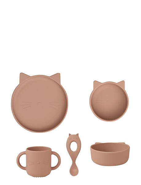 Liewood Vivi Cat Silicone Barnservis 4-delar Set