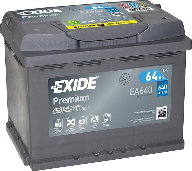 Exide Premium EA640 64Ah