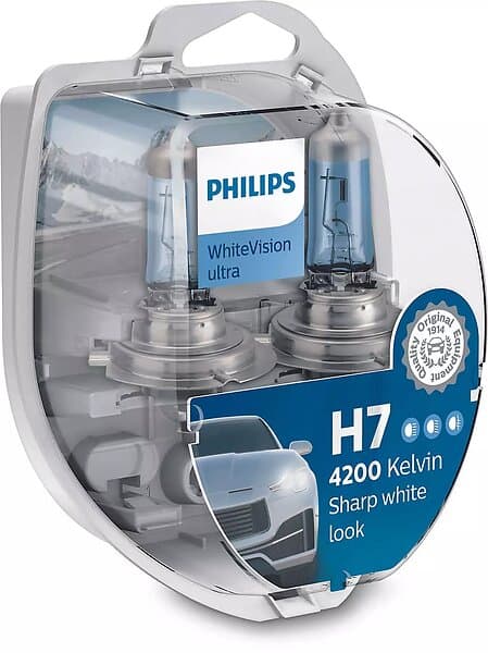 Philips WhiteVision Ultra 12972 H7 55W 12V (2-pack)