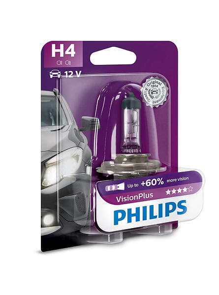 Philips VisionPlus 12342 H4 60/55W 12V