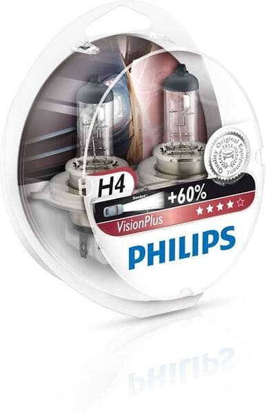 Philips VisionPlus 12342 H4 60/55W 12V (2-pack)