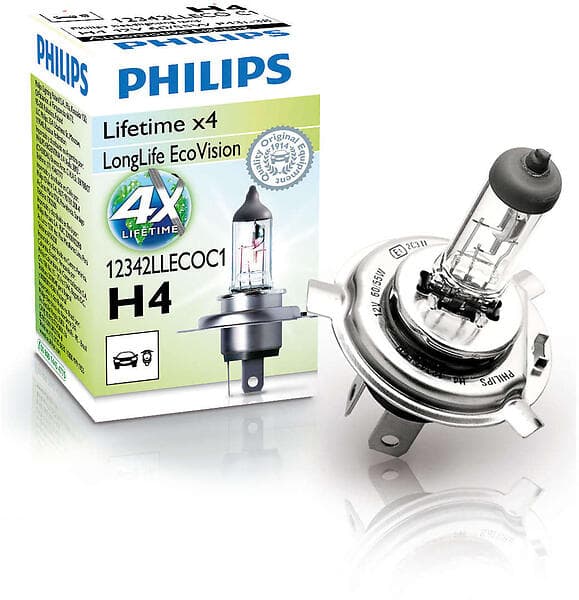 Philips LongLife EcoVision 12342 H4 60/55W 12V